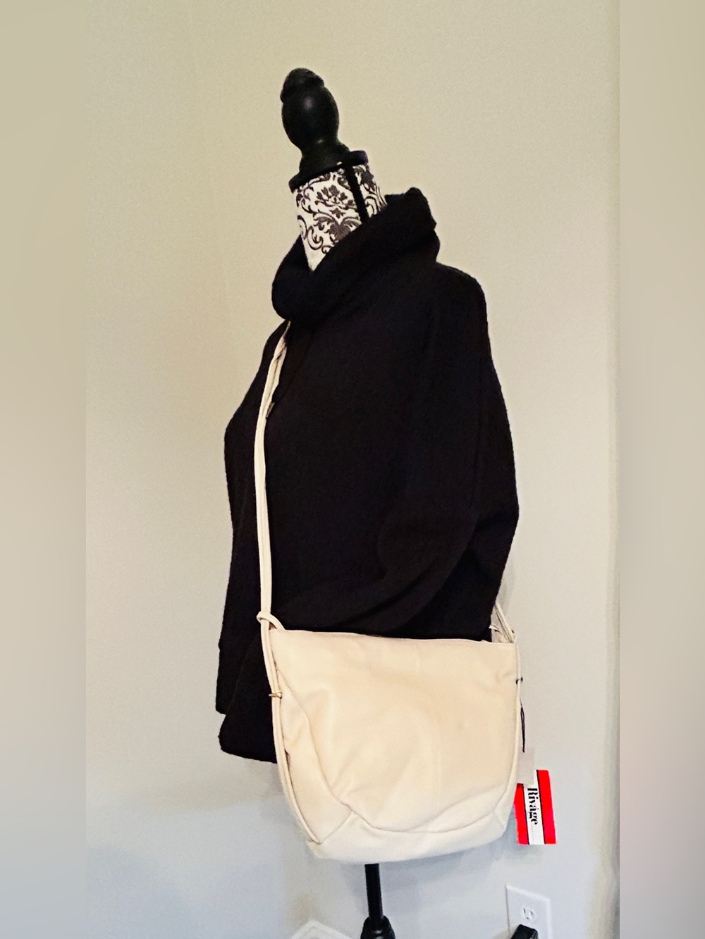 Rivage Cream Leather Crossbody Bag - Classic Neutral New W Tags